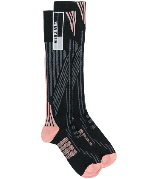 PRADA（プラダ）の「Prada - ロゴ 靴下 - women - ポリエステル - III