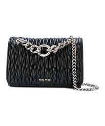 miu miu | Miu Miu - キルティング ショルダーバッグ - women - レザー/metal - ワンサイズ(ショルダーバッグ)