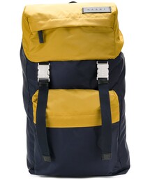 MARNI | Marni - カラーブロック バックパック - men - レザー/ポリアミド/metal - ワンサイズ(バックパック/リュック)