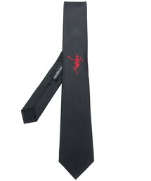 Alexander McQueen | Alexander McQueen - ダンシングスケルトン ネクタイ - men - シルク/アセテート/キュプラ - ワンサイズ(ネクタイ)