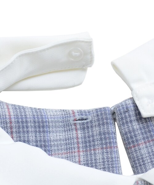 MAJESTIC LEGON(マジェスティックレゴン)の「フェミニンチェック襟付きブラウス(トップス・レディース・グレー柄/ベージュ柄/ブラック柄・M)」の8枚目の写真