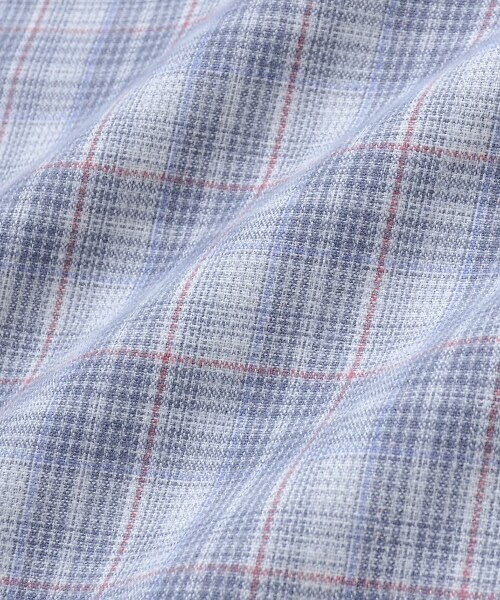 MAJESTIC LEGON(マジェスティックレゴン)の「フェミニンチェック襟付きブラウス(トップス・レディース・グレー柄/ベージュ柄/ブラック柄・M)」の10枚目の写真