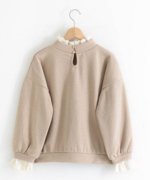 MAJESTIC LEGON(マジェスティックレゴン)の「レース付裏起毛プルオーバー(トップス・レディース・ブルー/アイボリー/ベージュ・M)」の10枚目の写真