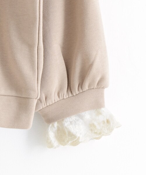 MAJESTIC LEGON(マジェスティックレゴン)の「レース付裏起毛プルオーバー(トップス・レディース・ブルー/アイボリー/ベージュ・M)」の12枚目の写真