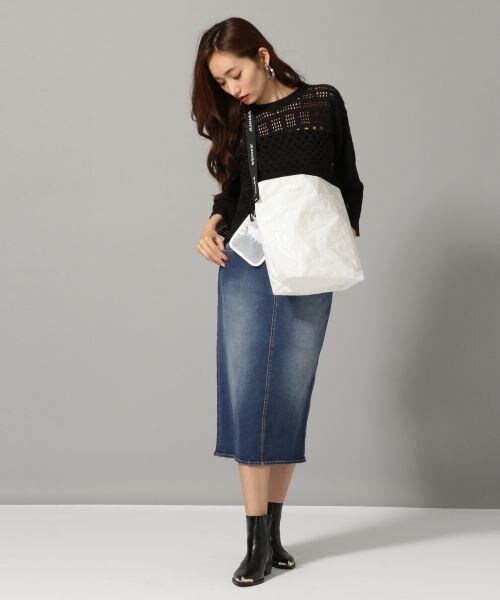 JEANASIS（ジーナシス）の「イージーBAG（バッグ・ホワイト()/イエロー()）」の3枚目の写真