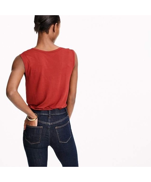 J.CREW(ジェイクルー)の「Drapey tank top(タンクトップ・レディース・Black/White/Red/Beige/Gold/Blue/Green・Xx-small/X-small/Small/Medium/Large/X-large/Xx-large)」の9枚目の写真