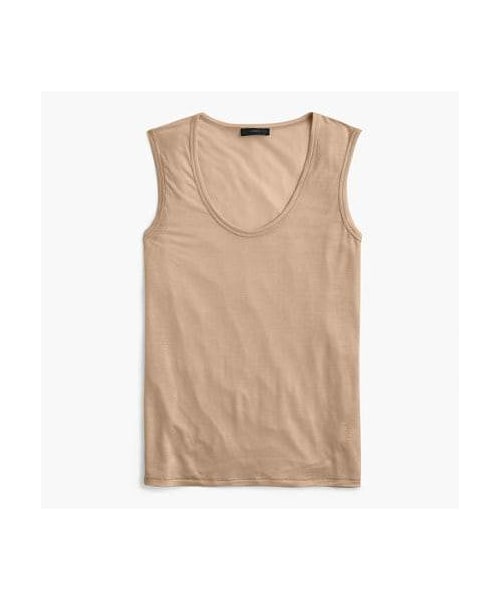J.CREW(ジェイクルー)の「Drapey tank top(タンクトップ・レディース・Black/White/Red/Beige/Gold/Blue/Green・Xx-small/X-small/Small/Medium/Large/X-large/Xx-large)」の3枚目の写真