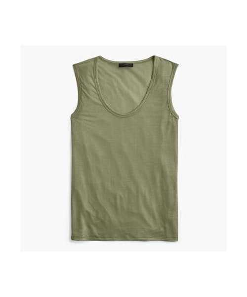 J.CREW(ジェイクルー)の「Drapey tank top(タンクトップ・レディース・Black/White/Red/Beige/Gold/Blue/Green・Xx-small/X-small/Small/Medium/Large/X-large/Xx-large)」の4枚目の写真