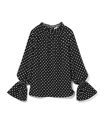 GRL | キャンディースリーブハイネックドットブラウス(シャツ/ブラウス)