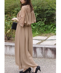 FayMay | レースフレアスリーブロングドレス(ドレス)