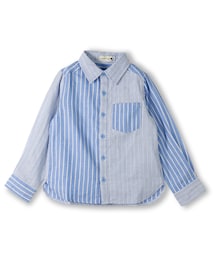 BRANSHES | ストライプ切替え二重織りシャツ(シャツ/ブラウス)