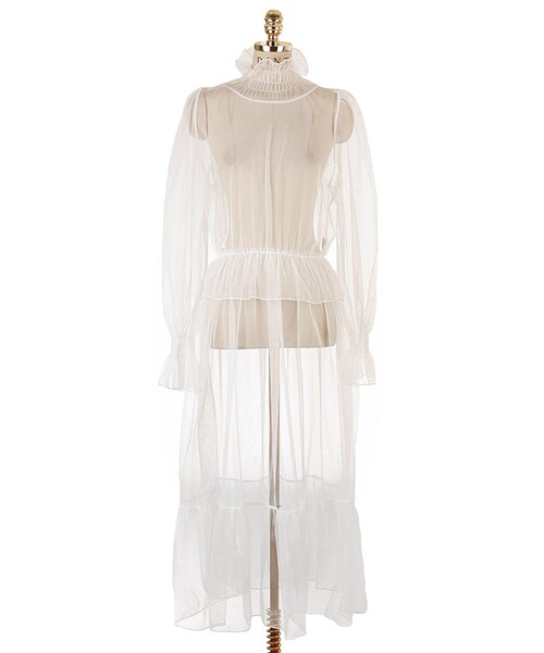 DINT（ディント）の「メリーシーツルーネットワンピース（ワンピース・レディース・Purple/Black/White/Green・one(44~66size)）」の2枚目の写真