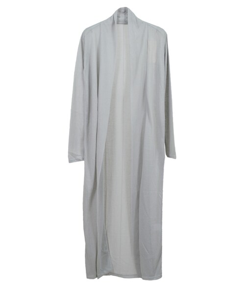 STYLEBLOCK（スタイルブロック）の「ロングドレープカーディガン（カーディガン/ボレロ・レディース・ホワイト/ライトグレー/イエロー/ピンク/ブルー/ブラック・M）」の4枚目の写真