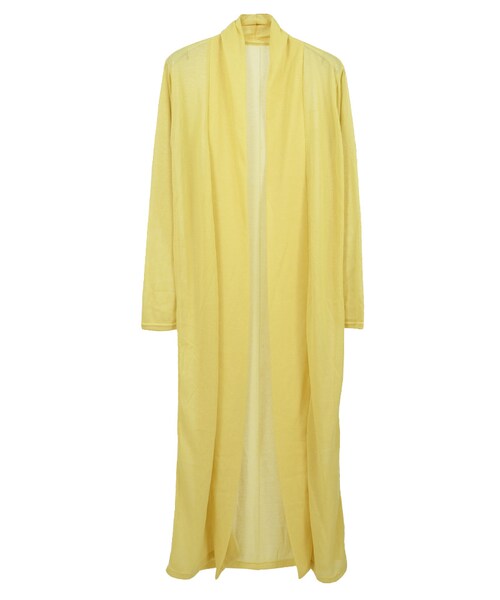 STYLEBLOCK（スタイルブロック）の「ロングドレープカーディガン（カーディガン/ボレロ・レディース・ホワイト/ライトグレー/イエロー/ピンク/ブルー/ブラック・M）」の5枚目の写真