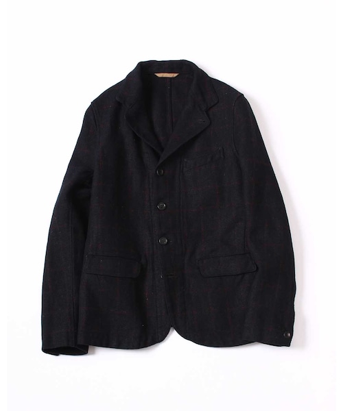 45R 麻世妙 オックス ツイード JACKET 羽織 4B ブラック 2 45R 麻世妙 オックス ツイード JACKET 羽織 4B ブラック 2