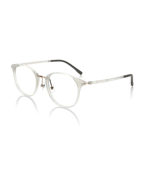 JINS（ジンズ）の「【Combination Slim Airframe】コンビネーションスリムエアフレーム（メガネ・レディース・ピンクブラウン(02)/ブラック(94)/カーキ(28)/ブラウン(86)/マットネイビー(58)/クリアアイボリー(81)/グレーベージュ(91)/ワイン(76)・M 49.8□20.3-138.0○43）」の5枚目の写真