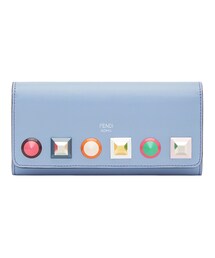 FENDI | Fendi - フラップ長財布 - women - カーフレザー/Acrylonitrile Butadiene Styrene (ABS)/コットン/アクリル - ワンサイズ(財布)