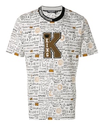 DOLCE&GABBANA | Dolce & Gabbana - King patch printed T-shirt - men - コットン/アクリル/ポリエステル/ウール - 50(Tシャツ/カットソー)