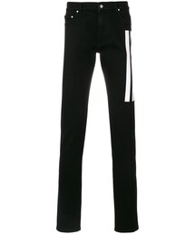 KENZO | Kenzo - ストライプディテール ジーンズ - men - コットン/スパンデックス/ポリエステル - 33(デニムパンツ)