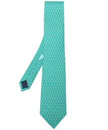 FERRAGAMO | Salvatore Ferragamo - micro printed tie - men - シルク - ワンサイズ(ネクタイ)