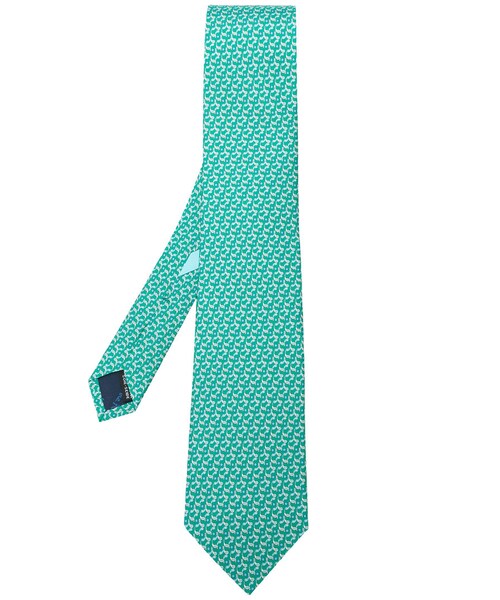 FERRAGAMO（フェラガモ）の「Salvatore Ferragamo - micro printed tie - men - シルク