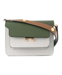 MARNI | Marni - Trunk ショルダーバッグ S - women - コットン/カーフレザー/ポリエステル/metal - ワンサイズ(ショルダーバッグ)