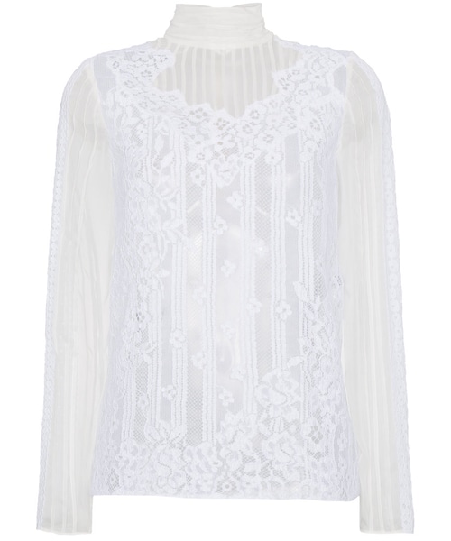 ヴァレンティノ VALENTINO レース トップス ピンク フラワー