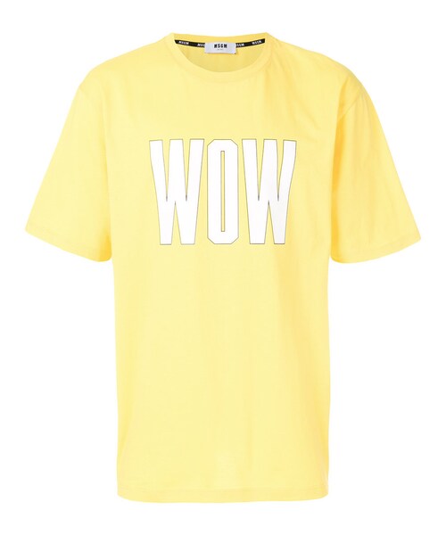 MSGM（エムエスジーエム）の「MSGM - Wow Tシャツ - men - コットン 