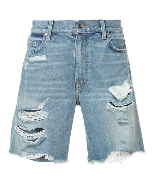 AMIRI アミリ デニムパンツ 水色(デニム) 32(L位) 3365225E0002 AMIRI（アミリ）の「Amiri - Thrasher デニムハーフパンツ - men