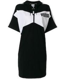 PUMA | Puma - フーデッド デイドレス - women - コットン/ポリエステル/スパンデックス - M(ワンピース)