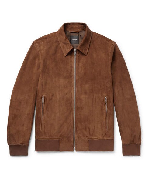 suede blouson jacket