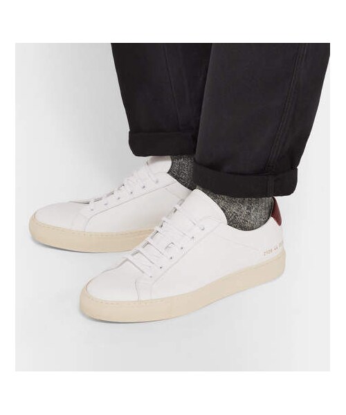 COMMON PROJECTS（コモンプロジェクト）の「Common Projects Achilles Retro Leather Sneakers（スニーカー・メンズ・White・38/40/42/39/43/41/45/47/44/46）」の4枚目の写真