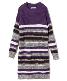 GRL | マルチボーダーニットワンピース(ワンピース)