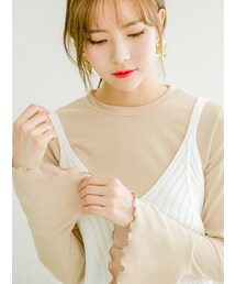 KORMARCH | フリルベルスリーブTシャツ(Tシャツ/カットソー)