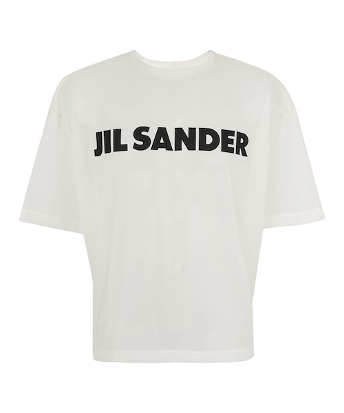 JIL SANDER(ジルサンダー)の「Jil Sander - ロゴプリント シアーtシャツ - men - ポリアミド - M(Tシャツ/カットソー・メンズ・ホワイト・M)」の1枚目の写真