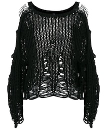 DIESEL | Diesel - M-Damages セーター - women - コットン/ナイロン - S(ニット/セーター)