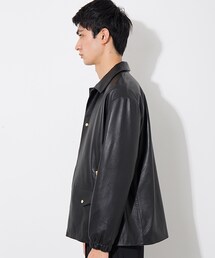 CULLNI コーチジャケット CULLNI(クルニ)】Chambray Gabardine Dot Button Coach Jacket