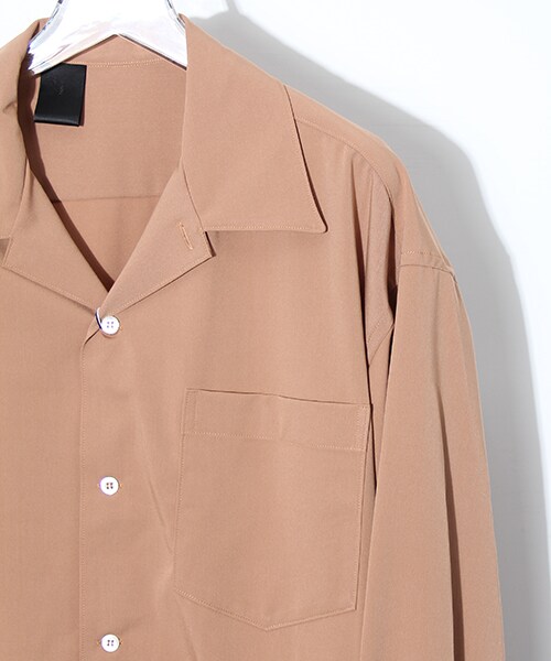 N.HOOLYWOOD オープンカラーシャツジャケット　ブラック　38 N.HOLYWOOD オープンカラーシャツ 38 N.HOOLYWOOD オープンカラー