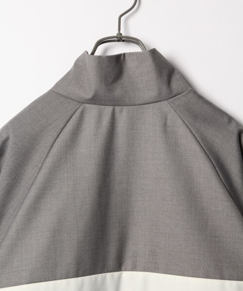 RAGEBLUE（レイジブルー）の「パネルZIPブルゾン（ジャケット/アウター・ブラック×グレー/ネイビー×パープル）」の8枚目の写真