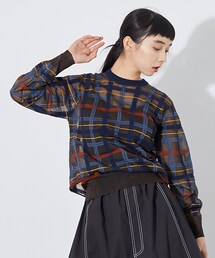TOGA PULLA（トーガ プルラ）の「チェックニットプルオーバー（）」 - WEAR