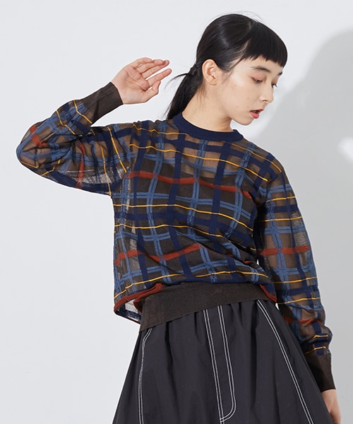 TOGA PULLA（トーガ プルラ）の「チェックニットプルオーバー（）」 - WEAR
