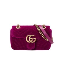 GUCCI | Gucci - Ggマーモント ショルダーバッグ - women - シルク/ベルベット/metal - ワンサイズ(ショルダーバッグ)
