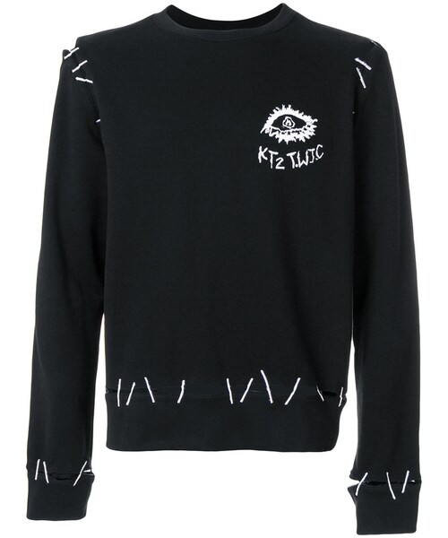 KTZ（ケイティーゼット）の「KTZ monster pin embroidery sweatshirt unisex コットン