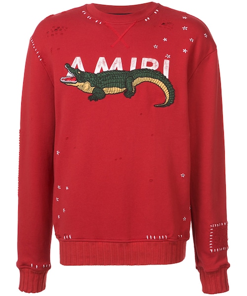 AMIRI（アミリ）の「Amiri - logo embroidered and stitch detailed