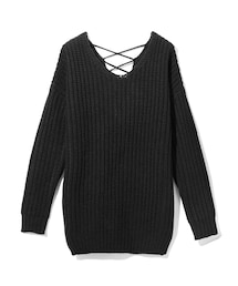 GRL | バッククロスニットチュニック(ニット/セーター)