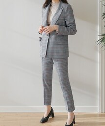 DHOLIC | チェックシングルジャケット&スラックスパンツSET(テーラードジャケット)