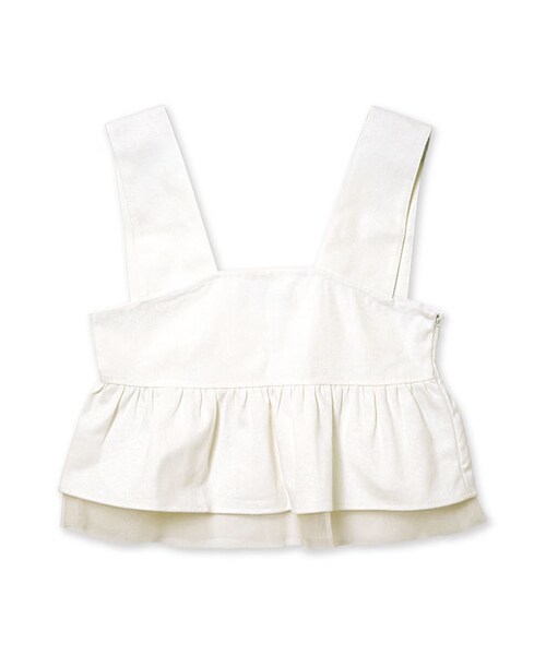 flower(フラワー)の「favorite top ~フェイバリットトップ(Tシャツ/カットソー・レディース・white/navy・FREE)」の1枚目の写真