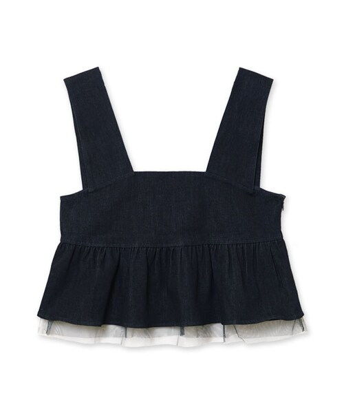 flower(フラワー)の「favorite top ~フェイバリットトップ(Tシャツ/カットソー・レディース・white/navy・FREE)」の2枚目の写真