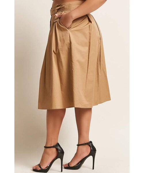 button front midi skirt forever 21
