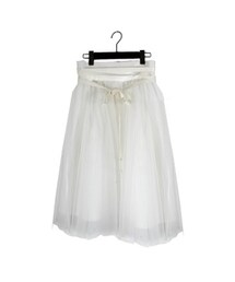 STYLEBLOCK | チュールウエストリボン付きスカート(スカート)